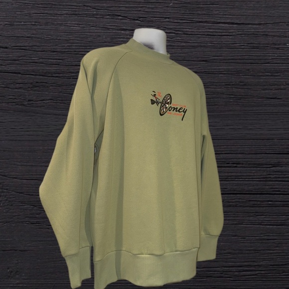 Coney Island Picnic Graphic Sweatshirt Men’s Medium NWT Olive Green - Picture 9 of 13